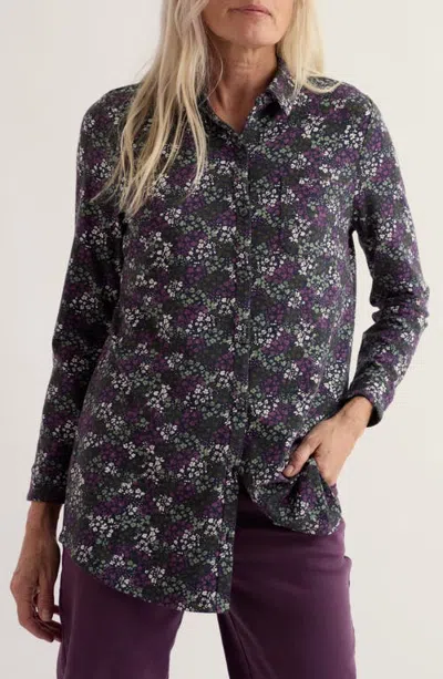 Seasalt Cornwall Dove Plant Jersey Tunic In Speckled Ditsy Mix