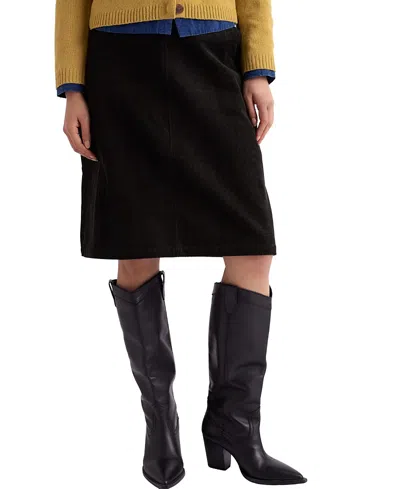 Seasalt Cornwall Dovetail A-line Skirt In Black