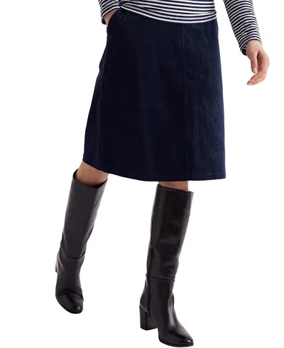 Seasalt Cornwall Dovetail A-line Skirt In Blue