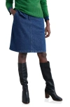 Seasalt Cornwall Dovetail Denim Skirt In Blue