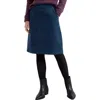 Seasalt Cornwall Dovetail Organic Cotton Corduroy Skirt In Blue