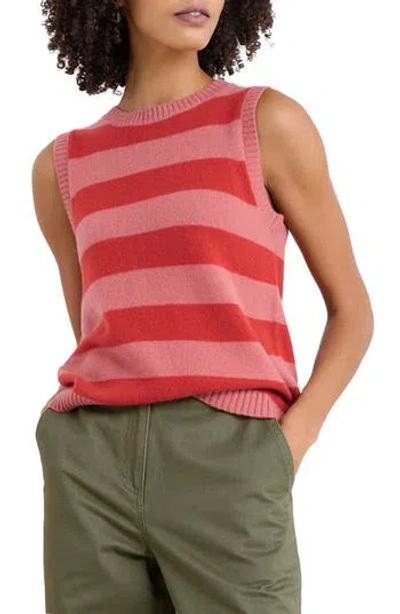 Seasalt Cornwall East View Merino Wool Blend Knit Vest In Pink