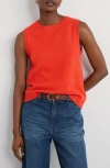 Seasalt Cornwall East View Merino Wool Blend Sweater Vest In Orange