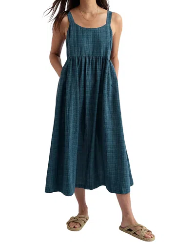 Seasalt Cornwall Empire Gathered Midi Dress In Gray