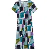 Seasalt Cornwall Enor Print Organic Cotton Fit & Flare Dress