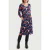 Seasalt Cornwall Enor Print Organic Cotton Fit & Flare Dress In Multi