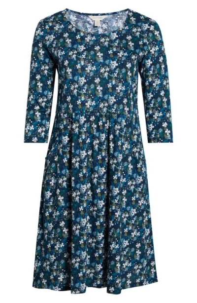SEASALT CORNWALL SEASALT CORNWALL ENOR PRINT ORGANIC COTTON FIT & FLARE DRESS