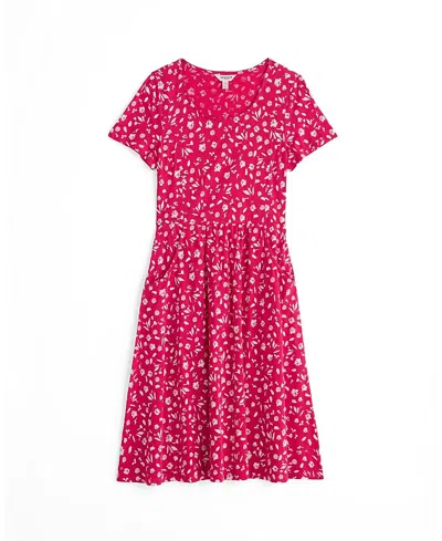 Seasalt Cornwall Enor Scoop Neck Fit And Flare Midi Dress In Pink