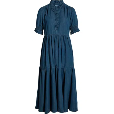 Seasalt Cornwall Feather Star Midi Dress In Blue