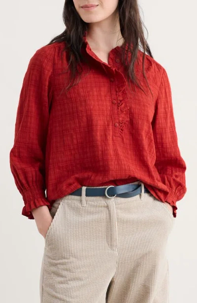 Seasalt Cornwall Feather Star Top In Red