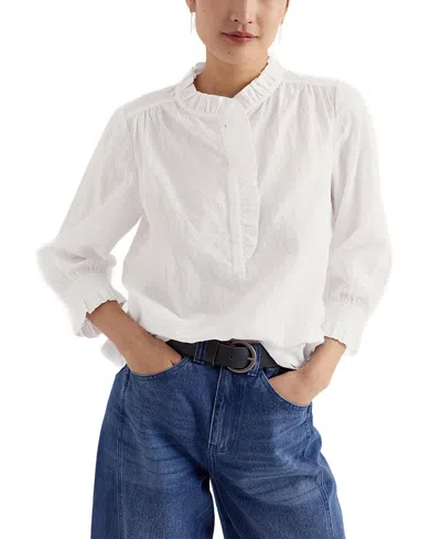 Seasalt Cornwall Feather Star Top In White
