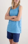 Seasalt Cornwall Foredune Linen Top In Clear Sky