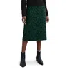 Seasalt Cornwall Forest View Floral Organic Cotton Corduroy A-line Skirt In Green