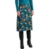 Seasalt Cornwall Forest View Organic Cotton Corduroy A-line Skirt In Blue