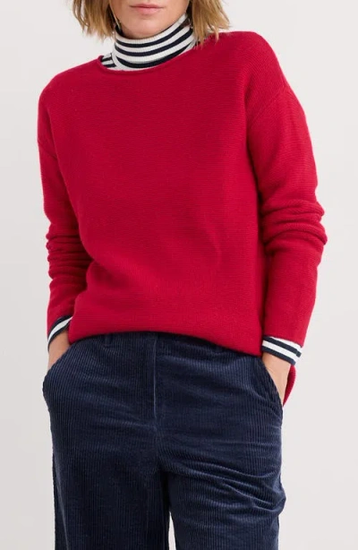 Seasalt Cornwall Fruity Ii Merino Wool Blend Sweater In Red