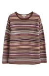 Seasalt Cornwall Fruity Stripe Wool Blend Sweater In Multi