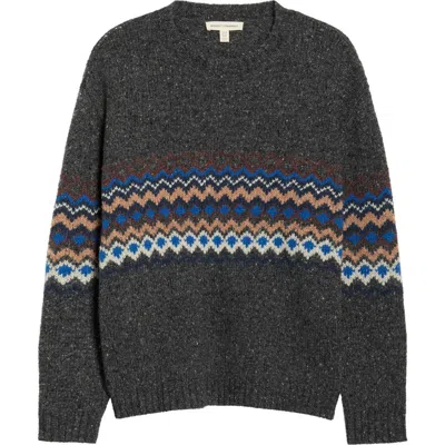 SEASALT CORNWALL SEASALT CORNWALL GOLDEN LIGHT FAIR ISLE MERINO WOOL BLEND CREWNECK SWEATER