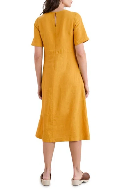 Seasalt Cornwall Grass Wave Linen Midi Dress