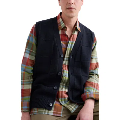 Seasalt Cornwall Gwelva Lambswool Blend Sweater Vest In Blue