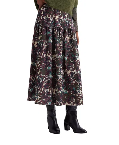 Seasalt Cornwall Hamlyn A-line Tiered Cord Midi Skirt In Multi