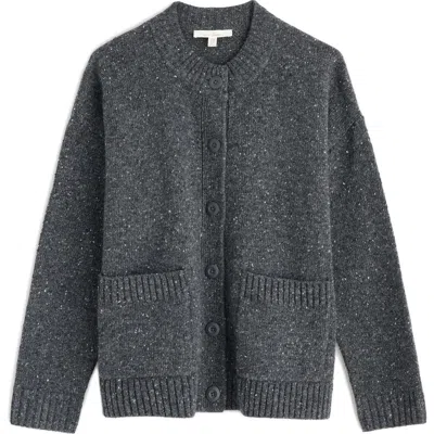 Seasalt Cornwall Harbour Sands Wool Blend Cardigan In Gray
