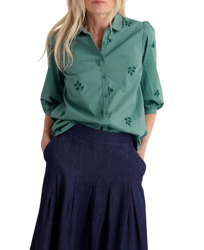 Seasalt Cornwall Hope Cottage Blouse In Green