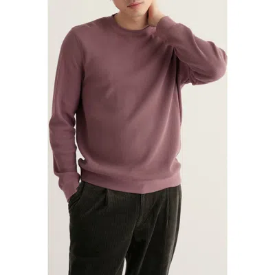 Seasalt Cornwall Jackline Organic Cotton Waffle Sweatshirt In Dusty Purple