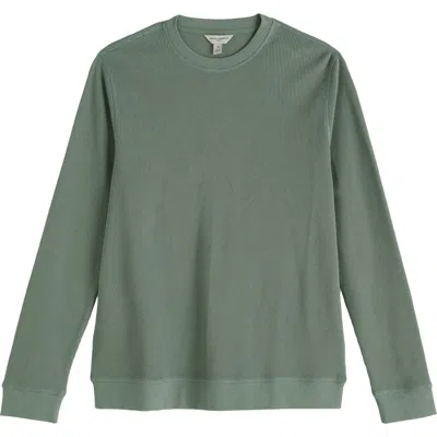 Seasalt Cornwall Jackline Waffle Knit Organic Cotton Top In Green