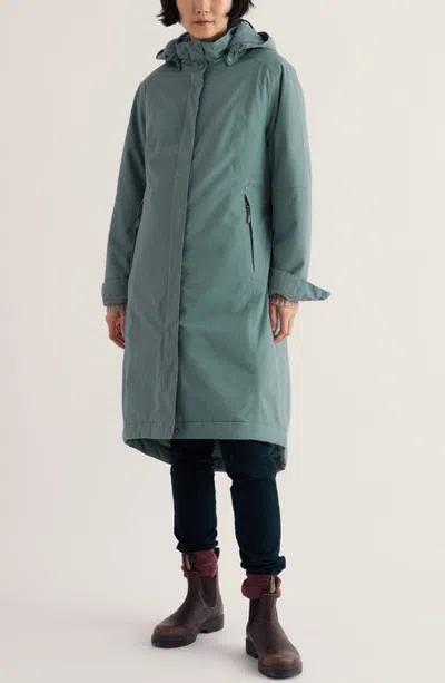 Seasalt Cornwall Janelle Waterproof Coat With Removable Hood In Green