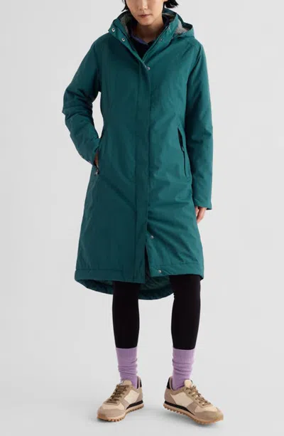 Seasalt Cornwall Janelle Waterproof Hooded Raincoat In Green