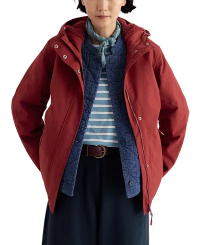 Seasalt Cornwall Janelle Waterproof Jacket In Burgundy