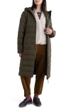Seasalt Cornwall Keser Waterproof Hooded Puffer Coat In Moorland Green