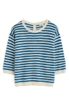 Seasalt Cornwall Knavock Stripe Cotton & Linen Sweater