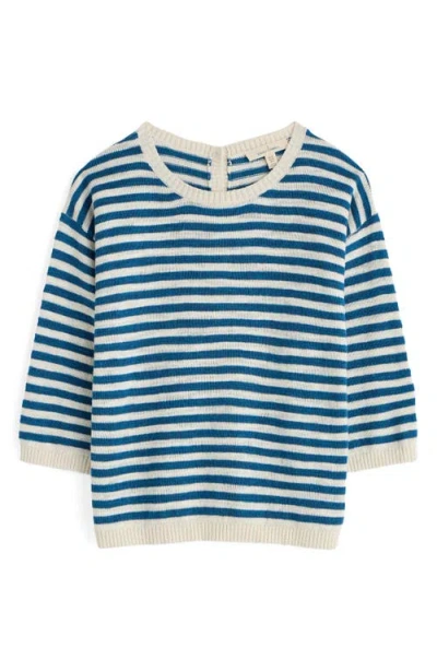 Seasalt Cornwall Knavock Stripe Cotton & Linen Sweater