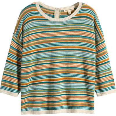 Seasalt Cornwall Knavock Stripe Cotton & Linen Sweater
