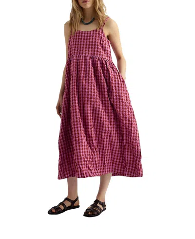 Seasalt Cornwall Laity Empire Line Midi Dress In Purple