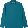 Seasalt Cornwall Landing Turtleneck Stretch Organic Cotton Top In Animal Print