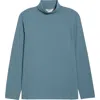 Seasalt Cornwall Landing Turtleneck Stretch Organic Cotton Top In Animal Print