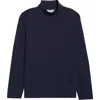 Seasalt Cornwall Landing Turtleneck Stretch Organic Cotton Top In Animal Print