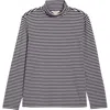 Seasalt Cornwall Landing Turtleneck Stretch Organic Cotton Top In Multi