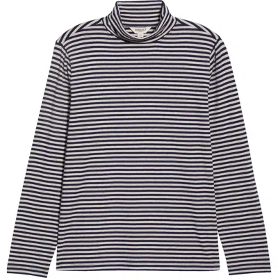 Seasalt Cornwall Landing Turtleneck Stretch Organic Cotton Top In Multi