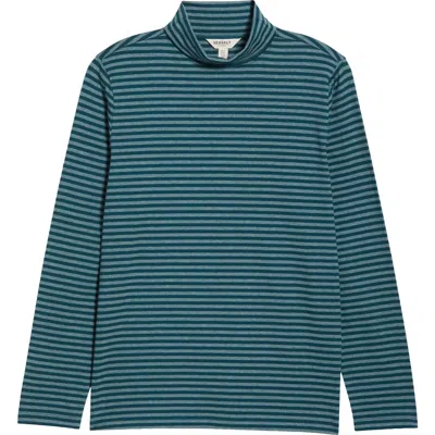 Seasalt Cornwall Landing Turtleneck Stretch Organic Cotton Top In Multi