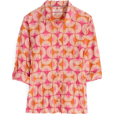 Seasalt Cornwall Larissa Abstract Print Organic Cotton Button-up Shirt