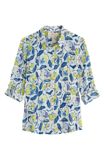 Seasalt Cornwall Larissa Floral Organic Cotton Button-up Shirt