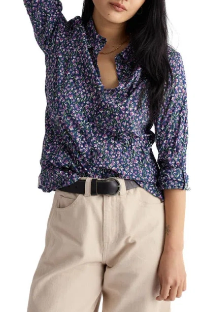 Seasalt Cornwall Larissa Printed Organic Cotton Button-up Shirt