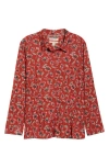 Seasalt Cornwall Larissa Printed Organic Cotton Button-up Shirt In Brown