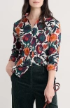 Seasalt Cornwall Larissa Printed Organic Cotton Button-up Shirt In Multi