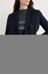 Seasalt Cornwall Lowena Double Breasted Blazer In Blue