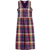 Seasalt Cornwall Lowland Heather Sleeveless Organic Cotton Dress In Multi
