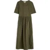 Seasalt Cornwall Madder Mixed Media Midi Dress In Alpine